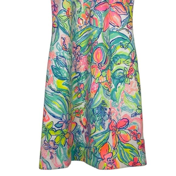 Lilly Pulitzer Krista Shift Dress Size 4 Scuba Multi‎ Surf Gypsea Resort Preppy - Picture 4 of 8